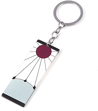 Kimetsu No Yaiba Tanjiro Schlüsselanhänger – Rengoku Nezuko Anime Hanafuda Kette – Cosplay Geschenke für Frauen Männer Jungen Fans, Tanjiro, Einheitsgröße