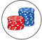 2cmØ 32-Stück! Aufkleber Sticker Briefumschlag-Siegel Post rund Poker Chips Casino Poker Chips Casino R1616