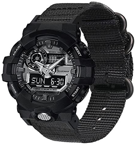 Tyogeephy Nylon Uhrenarmband Kompatibel mit Casio G-SHOCK GA-150 800 DW5600 6900 GD-110 G-8900 GLS8900 Armband Sports Armbänder Gürtel