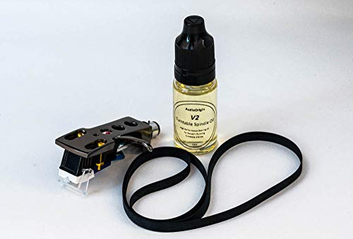 Titanplattiert Headshell, Patrone, Nadel, Antriebsriemen, Schmieröl-Aufbereitungspaket für JVC VL-5, Plattenspieler, Vinyl-Player, - 27