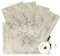 TOPLUXE Sets de Table en Tissu 30x45cm Lot de 4, Sets de Table Lavable, Décoration pour Table à Manger/Restaurant/Fête (4 Pièces, Champagne Clair)