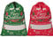 HBell 2Pcs Extra Large Santa Sack with Drawstring Large Personalized Christmas Sacks for Kids,Santa and Elk Present Sacks,Reusable Xmas Canvas Gift Bags for Christmas Decorations 70x50cm