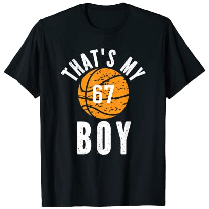 That's My Boy Trikot Nr. 67 Vintage Basketball Mom Dad T-Shirt