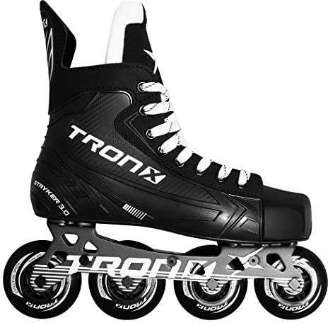 TronX Stryker 3.0 Senior Erwachsene Junior Kinder Inline Roller Hockey-Skates Neu für 2023 (Skate Größe 5 (Schuhgröße 6-6,5))