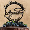 Wunschtext Cake Topper aus Acryl zur Konfirmation | personalisiert mit Namen und Datum | Kuchendeko Tortenstecker | schwarz | Kuchendekoration und Tortenschmuck 100% Made in Germany