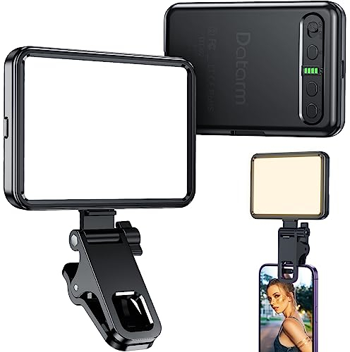 Wiederaufladbares weiches Selfie-Licht für Telefon, Kamera, Laptop, 3000 mAh tragbares LED-Licht für Bilder, Telefon-Lichtclip für Selfie, Vlog, TikTok, Make-up, Videokonferenz