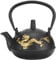 TOPINCN Iron Teapot Ornaments Kung Fu Present Gift Kettle Cast Iron Pot Pig Iron Pot Japanese Style Set 0.3L Dragon Gold Decorations Painting Tools