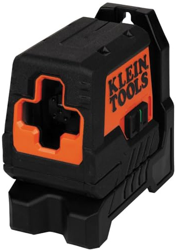 Klein Tools 93MCLG Self-Leveling Laser Level, Mini Cross-Line Level, Class 2, ≤ 1mW, Leveling Alignment Tool, Bright Green Horizontal and Vertical Lines