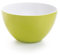Qdesign - Salatschüssel in 24cm aus Melamin - Neutrales & Gesundes Material - Stapelbares Design - Ideal für Pasta, Salate, Brotbacken, Backen - Limonengrün