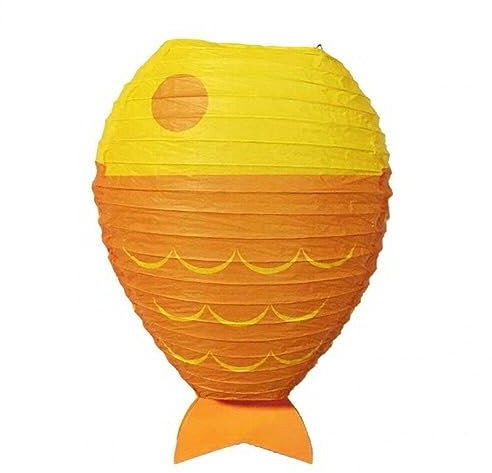 Fischformpapier Laternen Ozean Kreatur Cartoon Papier Laternen Handwerk Für Innengarten Im Freien Gartenhof Innenhof Dekor Dekor