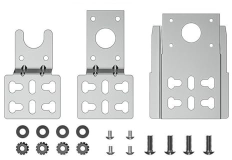 Joselin Kit de support de barbecue en acier inoxydable pour moteurs tournebroche, convient pour 3 moteurs (taille du support), un perçage peut être nécessaire