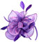 Amagogo Damen Blumen Fascinator Hut in Flieder für besondere Anlässe