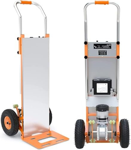 BTURYT Sackkarre Treppensteiger Elektrisch 200 kg Kapazität-Sackrodel, Arbeitssparend und bequem Wagen Mit 1200W Bürstenlosem Motor, 48V/12AH Abnehmbarer Akku~/
