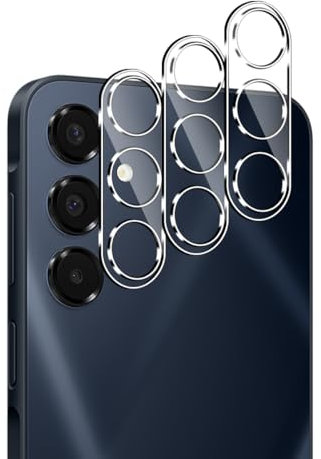 Lutree pour Samsung Galaxy A16 5G/4G Protection Caméra, 3 Pièces 9H Dureté HD Arrière Caméra Verre Trempé, Sans Bulle Anti-Rayures Protecteur D'écran - Transparent
