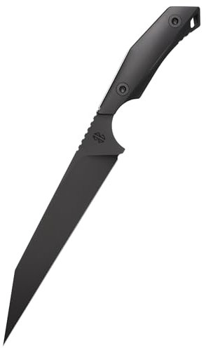 Berserk Blades - YARR - Feststehendes Sax Messer - Sheepsfoot Klinge - ca. 19,6 cm Klingenlänge - inkl. Kydex Scheide (Schwarz)