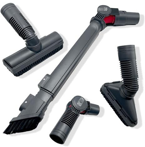 Kit de 5 Accessoires pour Aspirateur Universel - Embouts et Brosse pour Meubles, Diamètre Intérieur 32 mm - Compatible avec la Majorité des Aspirateurs.