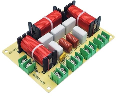 Corghd 200 W 4-Wege-Frequenzweiche Audio-Lautsprecher Crossover Dual + Mitteltöner + Höhen Frequenzteiler KTV Professional Crossover