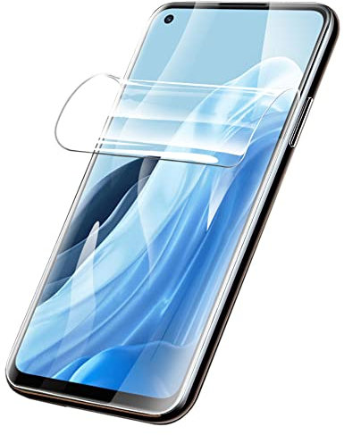 Negugew 2 Pezzi Pellicola Protettiva per Oppo Reno6 Pro 5G, Pellicola idrogel ultrasottile in TPU morbido per Oppo Reno 6 Pro 5G Sensibile al Tatto