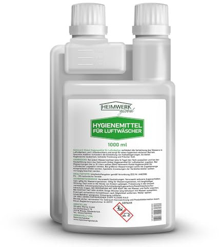 Heimwerkglobal Hygienemittel für Luftwäscher 1000 ml mit Dosierhilfe Luftreiniger Luftbefeuchter Raumklimaverbesserer (1 Liter)