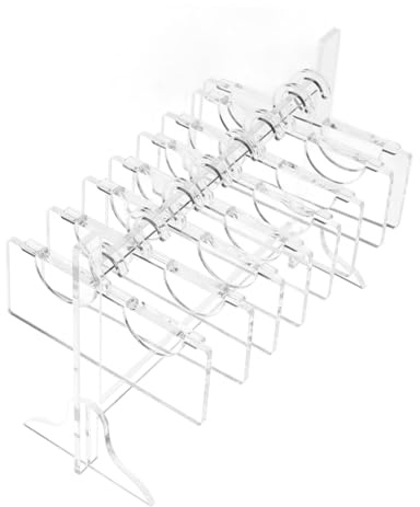 VICASKY Transparenter Acryl Wimpernorganizer 15x6x11cm Hängeform Aufbewahrungsständer Für Künstliche Und Transplantierte Wimpern Platzsparend Kompakt Für Reisen