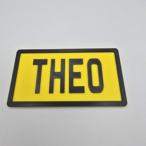 Cozy Coupe Personalised 3D Printed Back Number Plate | Cozy Coupe Custom Rear Number Plate
