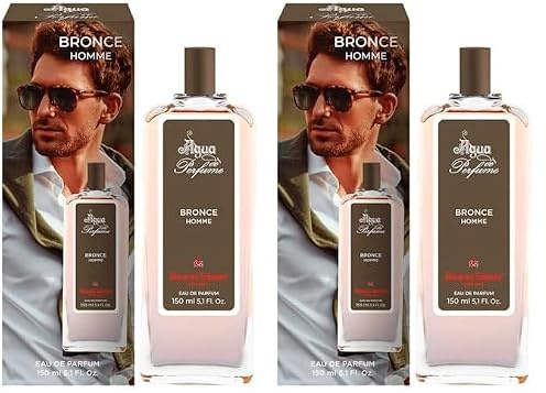 Agua de perfume para hombre Bronce, frasco 150 ml agua de perfume arrebatador (Paquete de 2)
