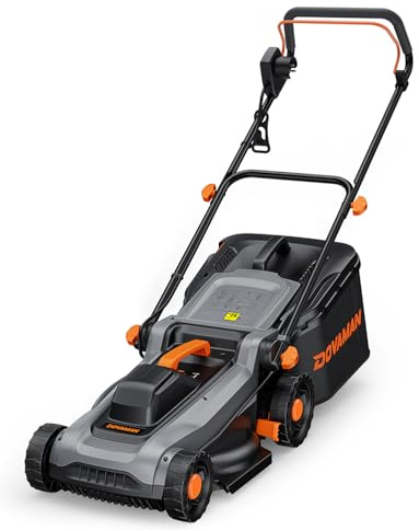 DOVAMAN LA36A Elektro Rasenmäher 1500W, 36cm Schnittbreite, 95% Fangrate, 6-Fach Schnitthöhe, 40L Fangkorb, 2-in-1 Mulchen & Sammeln, klappbarer Handgriff, ideal für Garten & Rasenpflege