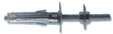 Fischer, Tasselli Metallici SBS 9/5 con doppia vite (50 Pezzi) per il Fissaggio di Mobili, Mensole, Specchi su Cemento e Mattone Pieno