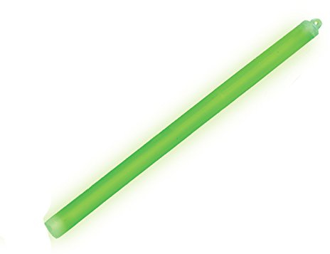 Cyalume SnapLight Knicklichter in Grün (25-er Pack) - 15 cm Glow Sticks mit Haken am Ende - ultra helle Light Sticks mit einer Leuchtdauer von 12 Stunden