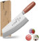 SHI BA ZI ZUO Cuchillo de Chef Cuchillo de Verduras Chino para Cocina Cuchillo de Acero Inoxidable de Clase Superior de 7 Pulgadas con diseño ergonómico Mango de Madera cómodo