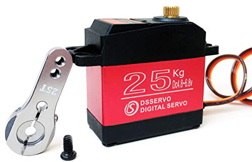 ANNIMOS 25kg RC Servo Moteur Numérique Grand Couple Haute Vitesse Équipement en métal Complet Imperméable Angle de contrôle de 180 degrés