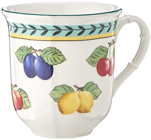 Villeroy & Boch – French Garden Henkelbecher Bunt, Spülmaschinenfest, Mikrowellensicher, Tasse, Becher, Kaffeebecher, Porzellan, Kaffeetasse, Heißgetränkebecher, Premium Porzellan