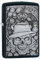 ZIPPO – Gambling Skull, Black Ice – Benzin Sturm-Feuerzeug, nachfüllbar, in hochwerti-ger Geschenkbox