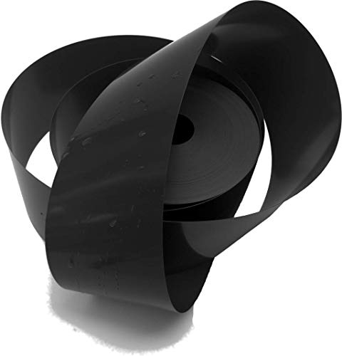 Sorton - Flexible Rasenkante Kunststoff, Beeteinfassung Rund - Beetumrandung PVC, Blumenbeet Umrandung unsichtbar - Rasen und Beetbegrenzung hergestellt aus altplastik (10 cm x 10 Meter, Schwarz)