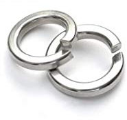 Arandela de bloqueo de resorte de sección rectangular M6 (6 mm), acero inoxidable de grado A2 (paquete de 50)