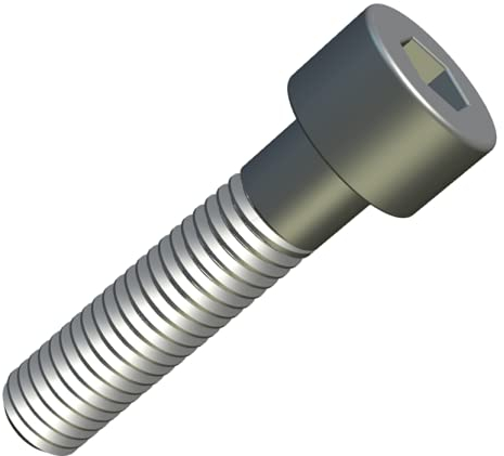 Zylinderkopfschrauben M6 Strenght Sleel Class 8.8 (Packung mit 25) Verzinkte Sechskantschrauben mit Innensechskant Gewindebefestigung Zylindrisch Schwerlast zertifiziert Standard DIN912 (6mm x 25mm)