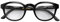 LONDON MOLE Brillen | Monalux Lesebrille | Quadratische Gläser | Coole Leser | Designer-Brille | Herren/Damen-Lesebrille | Unisex | Federscharniere | Schwarz glänzend | Vergrößerung +2,0