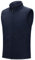 Outdoor Ventures Gilet in pile da uomo, leggero, senza maniche, antivento, con calda imbottitura, per uomo, con tasche con cerniera, blu navy, L