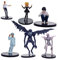 Jiumaocleu 6 Stück Death Note Figur L Lawliet, Light Yagami, Misa Amane, Ryuk, Rem Actionfiguren, Sammlung, Statue, Anime-Modell, Dekoration