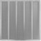 Prostko LTD Griglia di ventilazione in acciaio zincato, 500 x 500 mm, con zanzariera, rete anti insetti, moderna copertura piatta