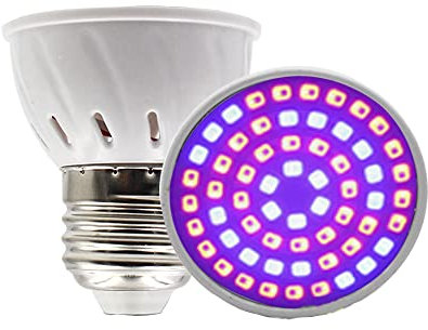 Chesoon 4pcs Élèvent la Lumière LED Ampoule 54LEDs 110V 4W 200 Lumens Ampoule de Croissance des Plantes pour Les Semis D'intérieur Légumes Fleurs Biologiques