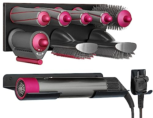 YOUSTOO Aufbewahrungshalter für Dyson Airwrap Wandhalterung Ständer für Dyson Air Wrap Lockenstab Zubehör Organizer für Dyson Wrap Bracket Rack Badezimmer Schlafzimmer