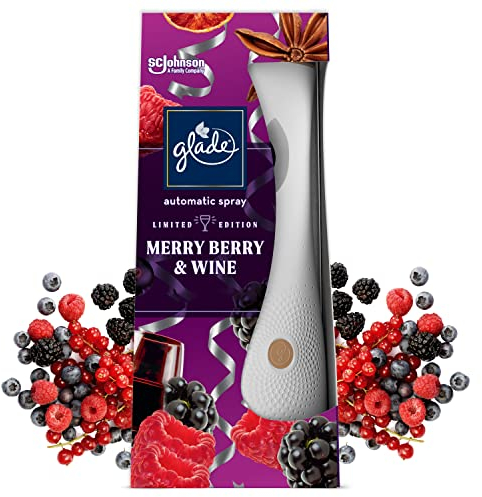 Glade (Brise) Automatic Spray, Raumduft, Halter inkl. 1 Nachfüller, Merry Berry & Wine, 1er Pack (269 ml)
