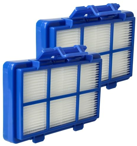 vhbw Filterset 2X Staubsaugerfilter kompatibel mit Philips PowerGo FC8298/61, FC8299, FC8299/01 Staubsauger - HEPA Filter Allergiefilter