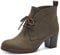 MARCO TOZZI Stivaletti Donna con Lacci Eleganti con Tacco a Blocco, Khaki Comb, 37 EU