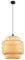 COSTWAY Pendelleuchte Bambus, Boho Lampe Hängend Rustikal, 40 * 40 * 43cm Geflochten Hängelampe Korb, E27-Glühbirne (nicht Inkl.), Hängelampe für Schlafzimmer Wohnzimmer Esszimmer Flur Küche, Gelb