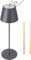 FUYO Tischlampe Kabellos, Dimmbare Warmweiß 2700K-4000K Touch Led Tischleuchte Wasserdicht IP54 Led Akku Tischlampe für Esstisch Schlafzimmer Camping Balkon Hotel 598(Grau)