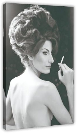 NEDOES Poster des Filmschauspielers Anouk Aimee Leinwand Poster Schlafzimmer Dekor Sport Landschaft Büro Zimmer Dekor Geschenk Rahmenstil 30 x 45 cm