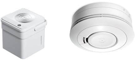 Midea Cube 20 Luftentfeuchter & Ei Electronics Ei650 Rauchwarnmelder, Rauchmelder, Stand-Alone-Gerät mit Batterie für 10 Jahre, Testsieger Stiftung Warentest, weiß