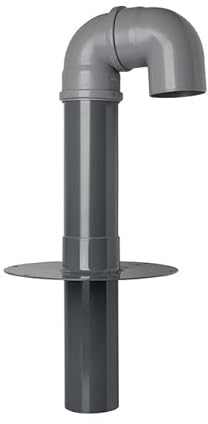 Fleck Flachdach-Schwanenhals DN 70 Bitumen Stecki mit Flansch Bitumen-Schweißbahn